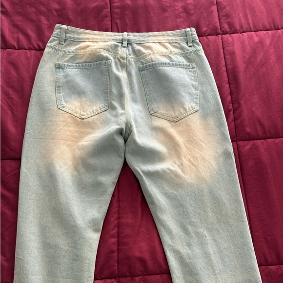 Distressed Light Blue Jeans - Picture 3 of 3
